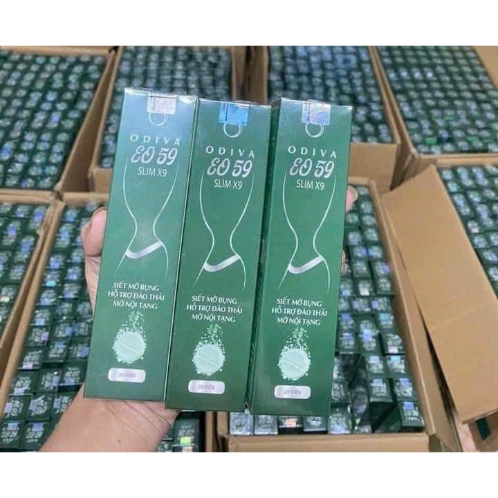 Viên Sủi Siết Eo 59 Slim X9 Odiva, Giảm Bụng, Giảm Mỡ, Không Gây Đi Ngoài