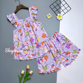 Đồ bộ tole nữ, đồ bộ lanh đùi hai dây bản to CÓ BIGSIZE (40-82kg)_SHOP5SAO_link 3
