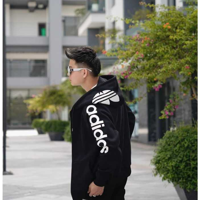 Áo Khoác Hoodie Adidas Form Rộng Chất Nỉ Bông Dày Dặn, Áo Hoodie Nam Nữ Cao Cấp Thời Trang Nam Nữ
