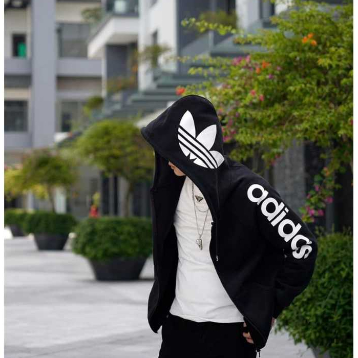 Áo Khoác Hoodie Adidas Form Rộng Chất Nỉ Bông Dày Dặn, Áo Hoodie Nam Nữ Cao Cấp Thời Trang Nam Nữ