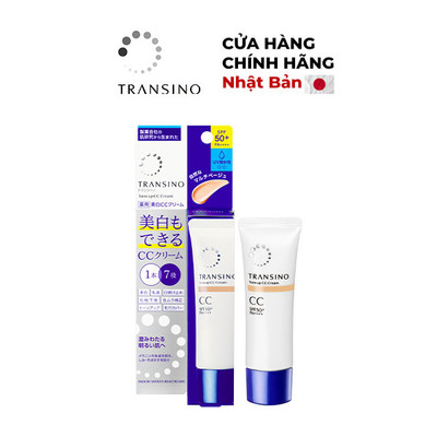 Combo 2 Kem CC Trang Điểm Trắng Sáng Da TRANSINO