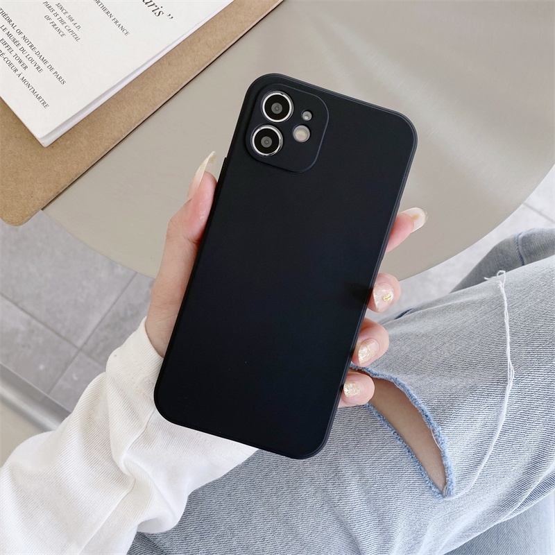 Ốp Điện Thoại Silicon Mềm Chống Sốc Cho iPhone 11 12 Pro Max 7 8 Plus X Xs Max XR SE 2022 2020 SE3 13 14 pro max e196