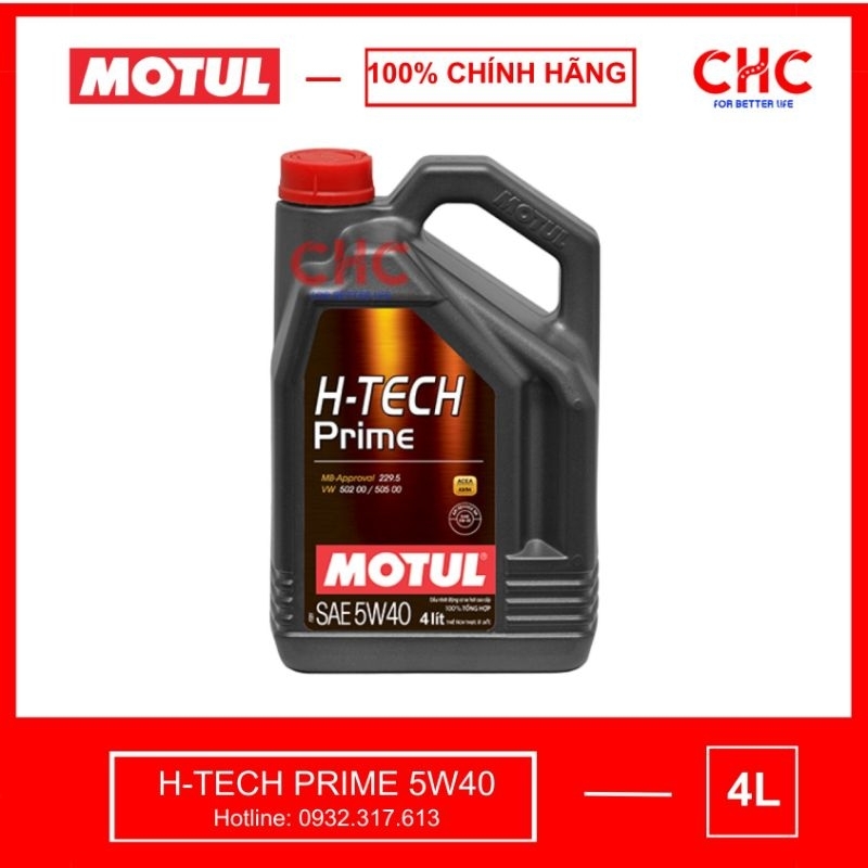 Dầu nhớt xe hơi Motul Htech Prime 5W40 Bình 4L (10.000km)