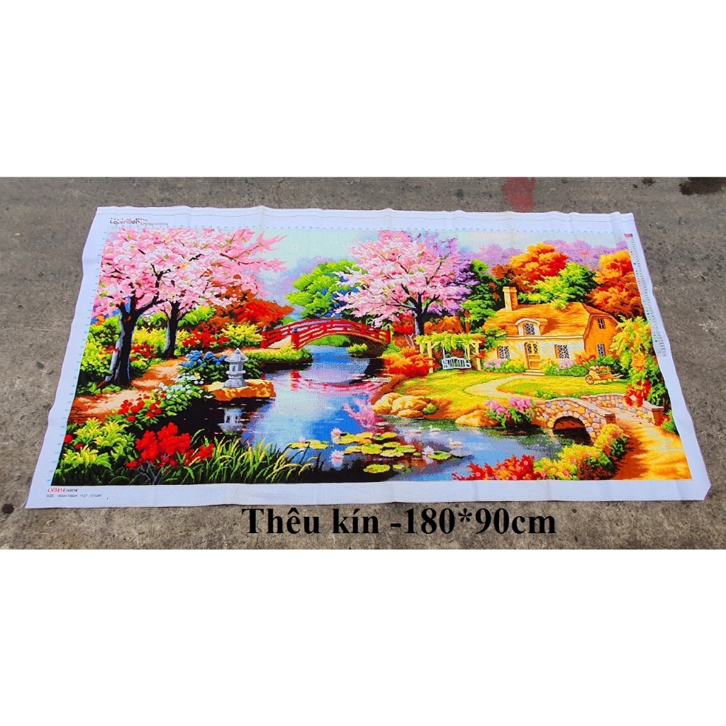 Tranh thêu thành phẩm thuận buồm xuôi gió, phong cảnh đã thêu A517 F319 F283 Lv3069 LV3014 MN0151 LV3195