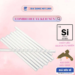 Combo 10 cây keo nến dùng cho súng bắn keo dài cỡ 28cm loại nhỏ