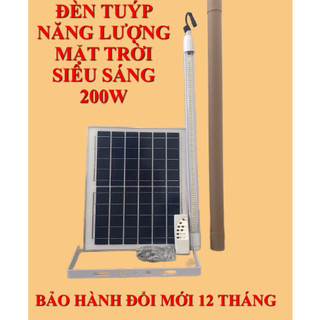 Đèn tuýp LED năng lượng mặt trời 200W pin tích 18.000Mah sáng liên tục trên 10 tiếng