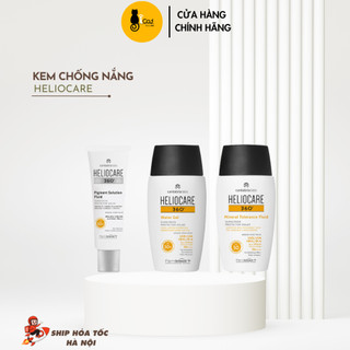 Kem chống nắng Heliocare 360 Water Gel/Mineral Tolerance/Pigment Solution Fluid SPF50+ 50ml