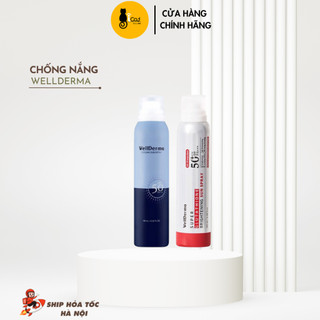 Xịt Chống Nắng WellDerma mát da,tăng độ ẩm,cung cấp khoáng,làm dịu da, bảo vệ da