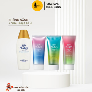 Kem chống nắng Skin Aqua Tone up UV Essence SPF 50+ PA++++ 80gr nội địa Nhật