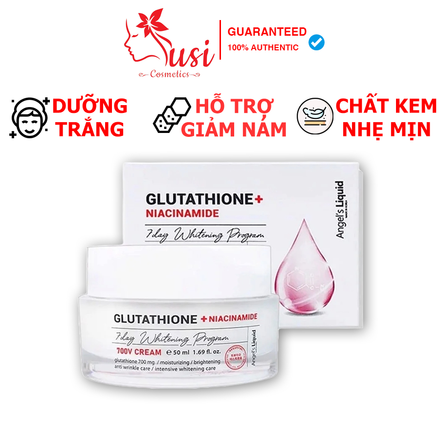 Kem Dưỡng Angel's Liquid Glutathione Niacinamide 7Day Whitening Program 700V Cream