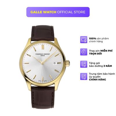 Đồng hồ nam Frederique Constant FC-220SS5B3 mặt kính Sapphire thời trang, chịu nước 5ATM, dây da đeo tay cao cấp
