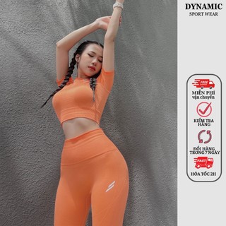 Set Quần dài và Croptop thể thao tập Gym, Yoga, Aerobic nữ Doyoueven Hyperflex