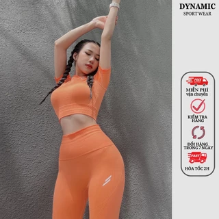 Set Quần dài và Croptop thể thao tập Gym, Yoga, Aerobic nữ Doyoueven Hyperflex