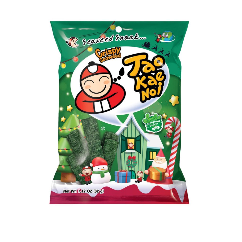 Snack rong biển TaoKaeNoi CRISPY SEAWEED Vị Hải Sản/Cay (Gói 32g)