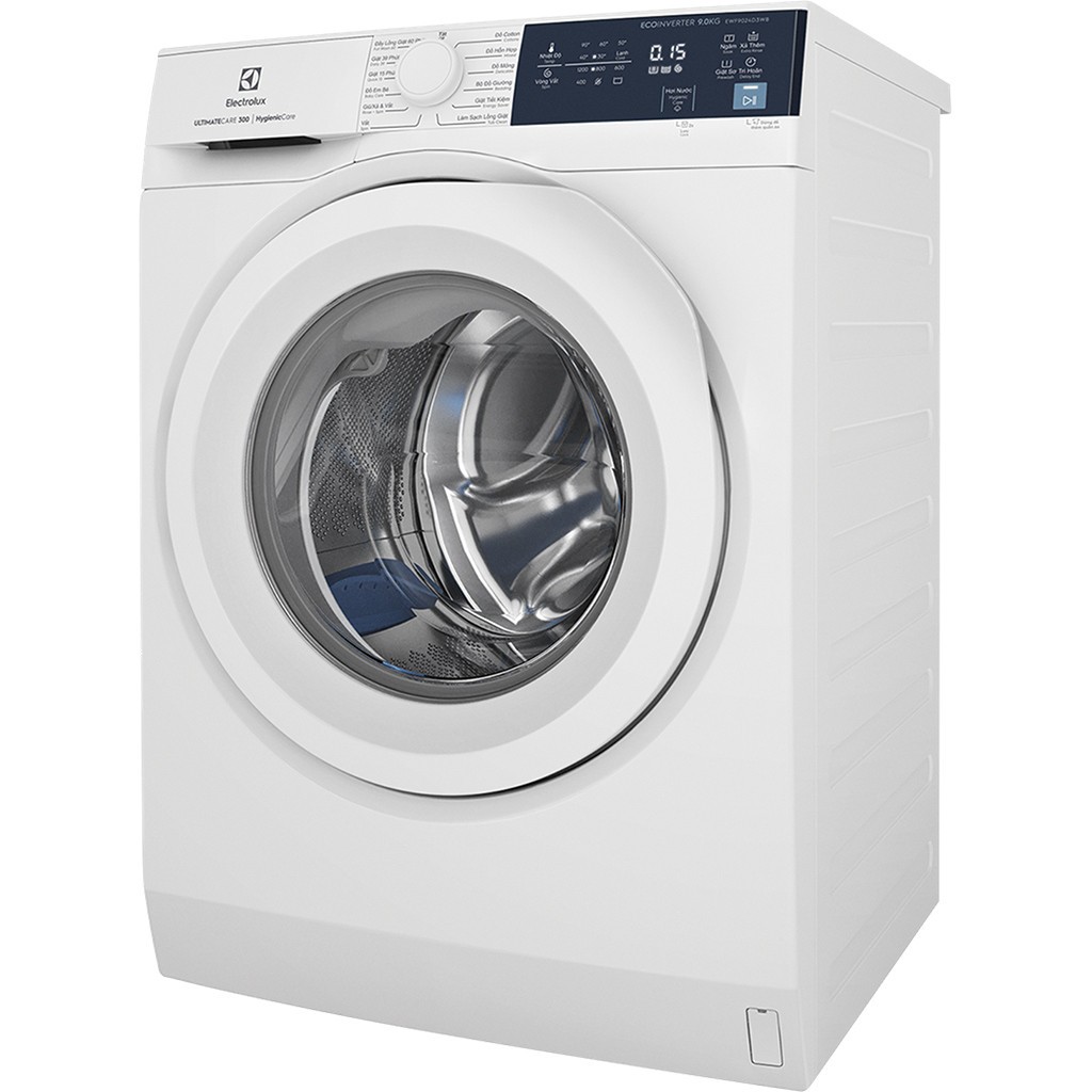Máy giặt cửa trước Electrolux EWF9024D3WB 9kg, màu trắng - Thiết kế hiện đại, tiết kiệm năng lượng