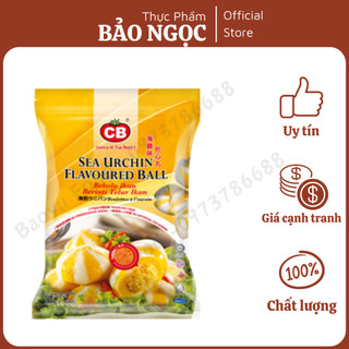 Viên nhím biển nhân trứng cá hồi sọc vàng CB 500gr - viên thả lẩu, chiên rán - ship hỏa tốc Hà Nội