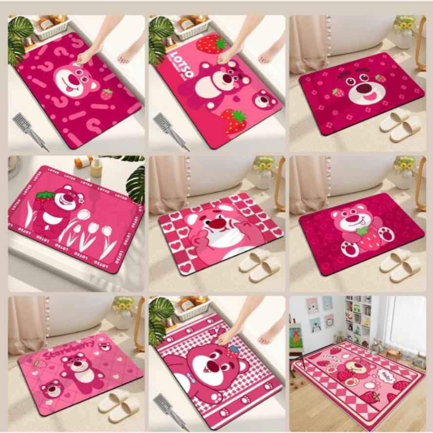 Thảm lau chân silicon hình elip, lót cửa chùi chân, siêu thấm hút, chống trượt cho phòng tắm