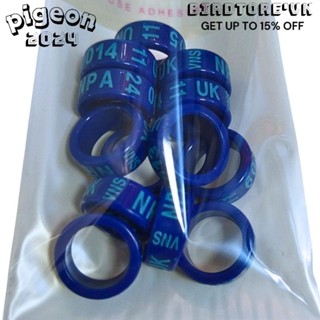 10 Chiếc kiềng chim bồ câu năm 2025-2026 chất liệu plastic nhập khẩu khắc kí tự theo tiêu chuẩn quốc tế