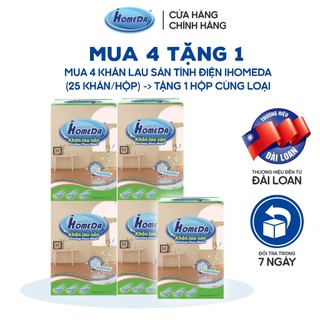 Khăn lau sàn tĩnh điện ihomeda dùng được cả 2 mặt hít bụi, tóc, lông thú cưng tiện dụng