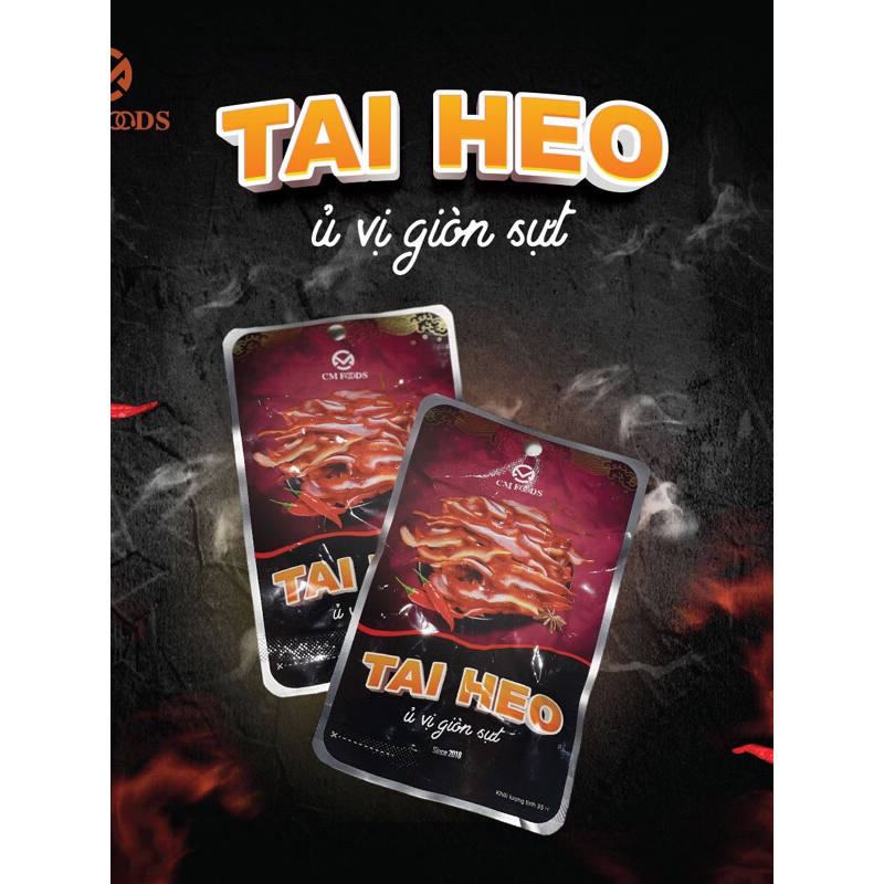 10 Gói Tai heo ủ vị CM food Ngon Giòn Sựt Sựt