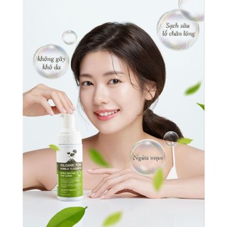 Bọt rửa mặt đất sét trị mụn -Dewdrop Beauty Volcanic Pore Bubble Cleansing