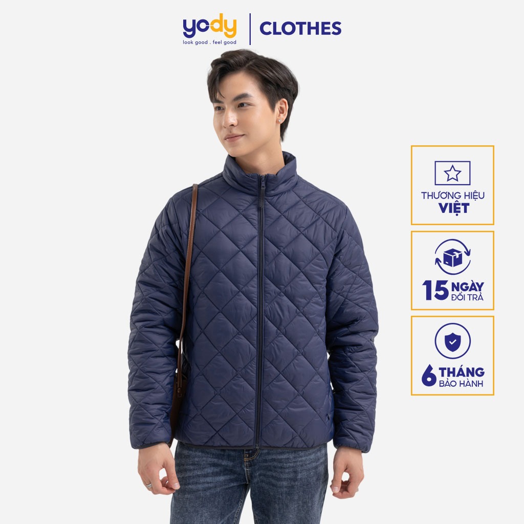 Áo phao nam trần trám YODY từ bông siêu nhẹ giữ ấm tốt dáng basic PHM6029