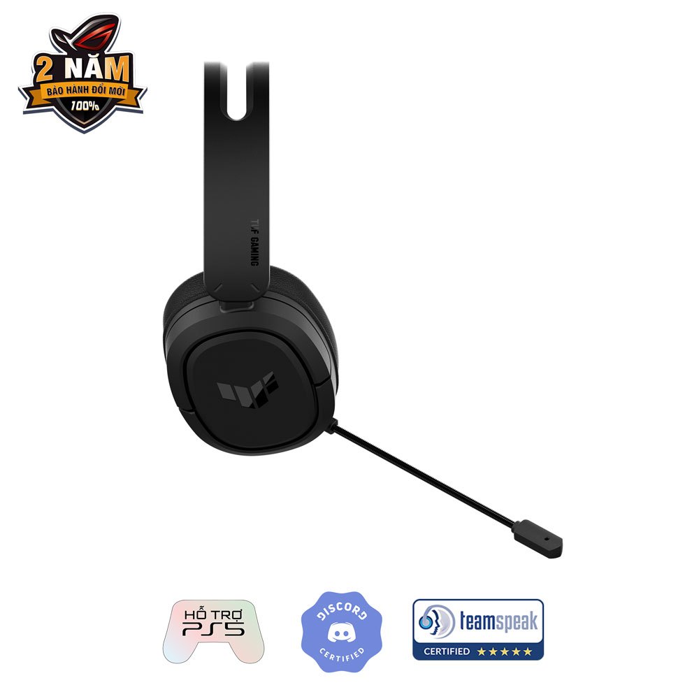 Tai nghe gaming ASUS TUF GAMING H1 Wireless 2.4GHz, âm thanh vòm 7.1