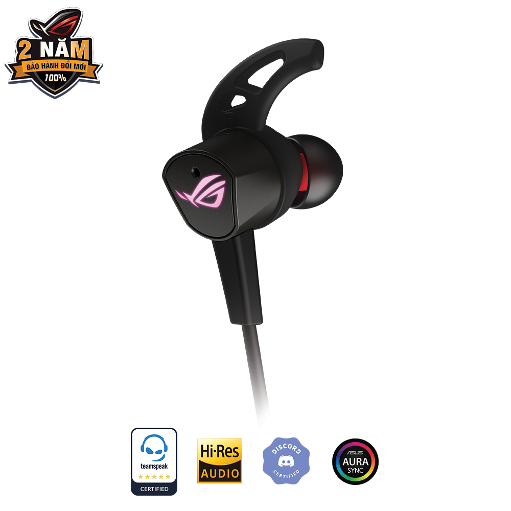 Tai nghe gaming in-ear ASUS ROG CETRA II cổng USB-C, công nghệ khử ồn chủ động ANC, đèn RGB