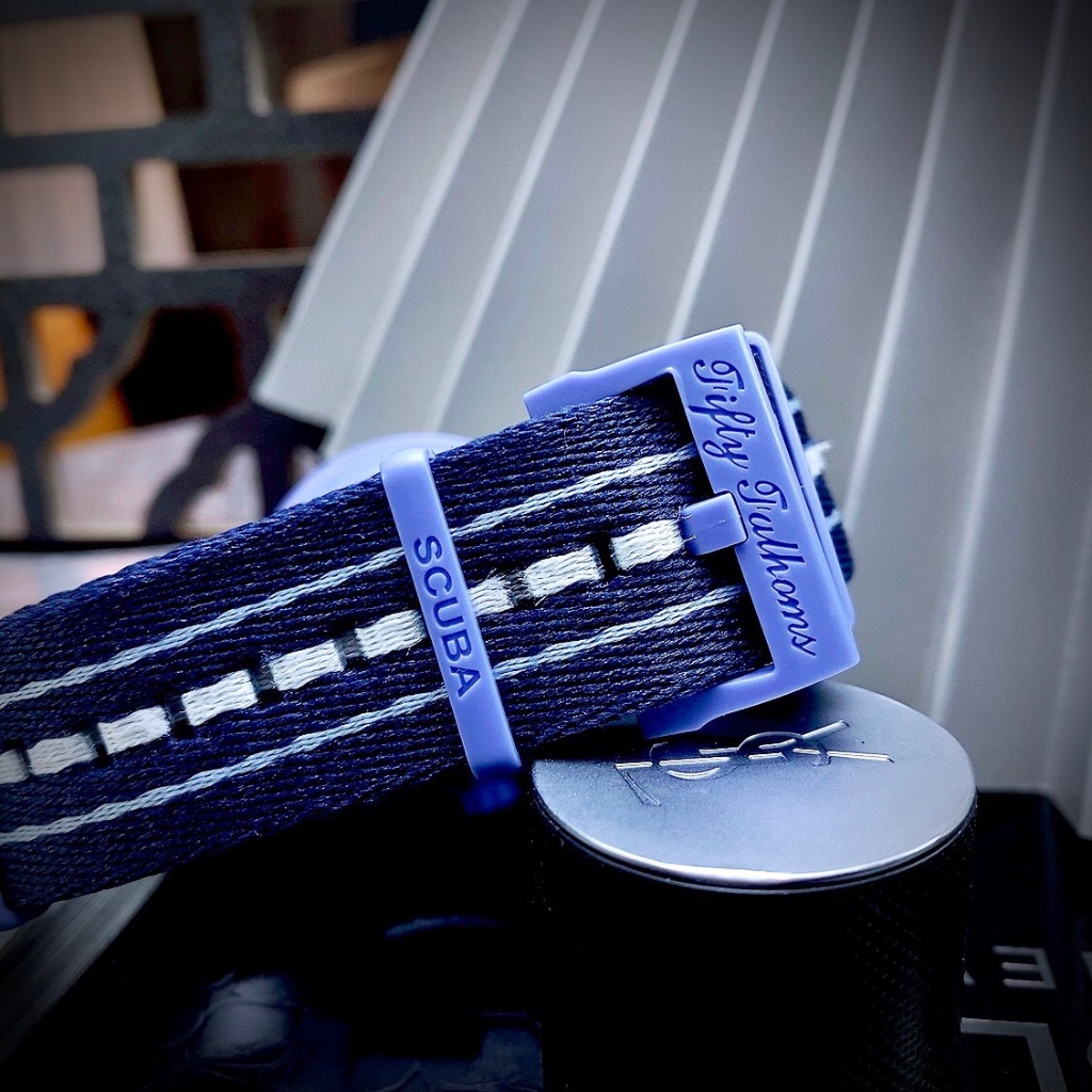 Đồng hồ nam Blancpain x Swatch SO35A100 Bioceramic Atlantic Ocean Watch 42.3mm, Full box, Luxury Diamond Watch