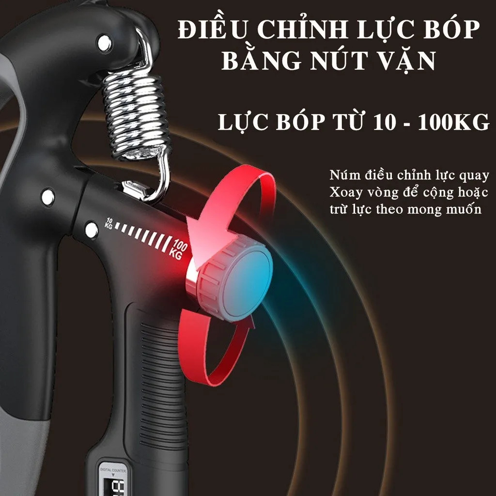 Kìm Bóp Tay Có Máy Đếm Chuyên Nghiệp Kìm Tập Cơ Tay