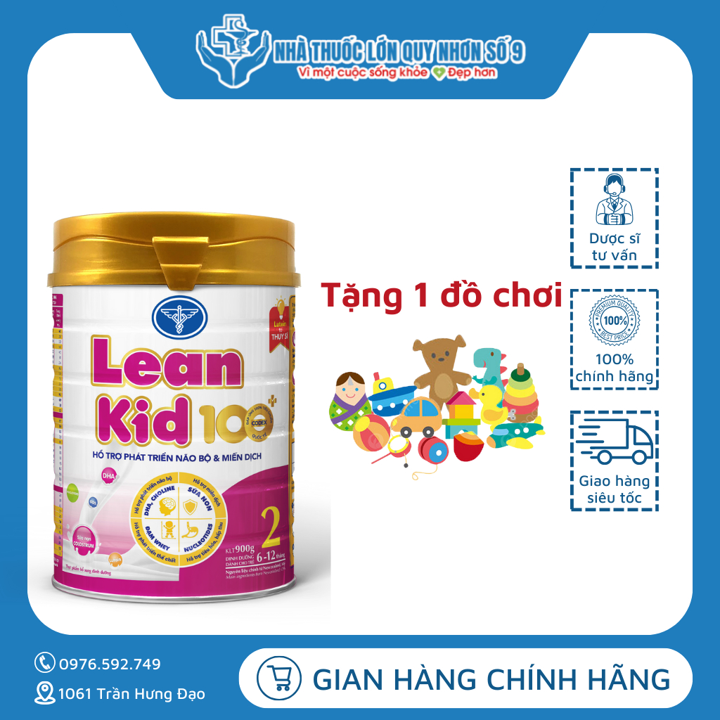 Sữa bột Nutricare Lean Kid 100 +1,+2,+BA - Sữa bột cho bé, sữa bột tăng cân, tăng chiều cao, tăng đề kháng, tiêu hoá tốt