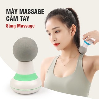 Máy massage cầm tay mini súng massage 6 chế độ giảm đau mỏi cơ bắp mát xa lưng vai cổ gáy mat xa toàn thân
