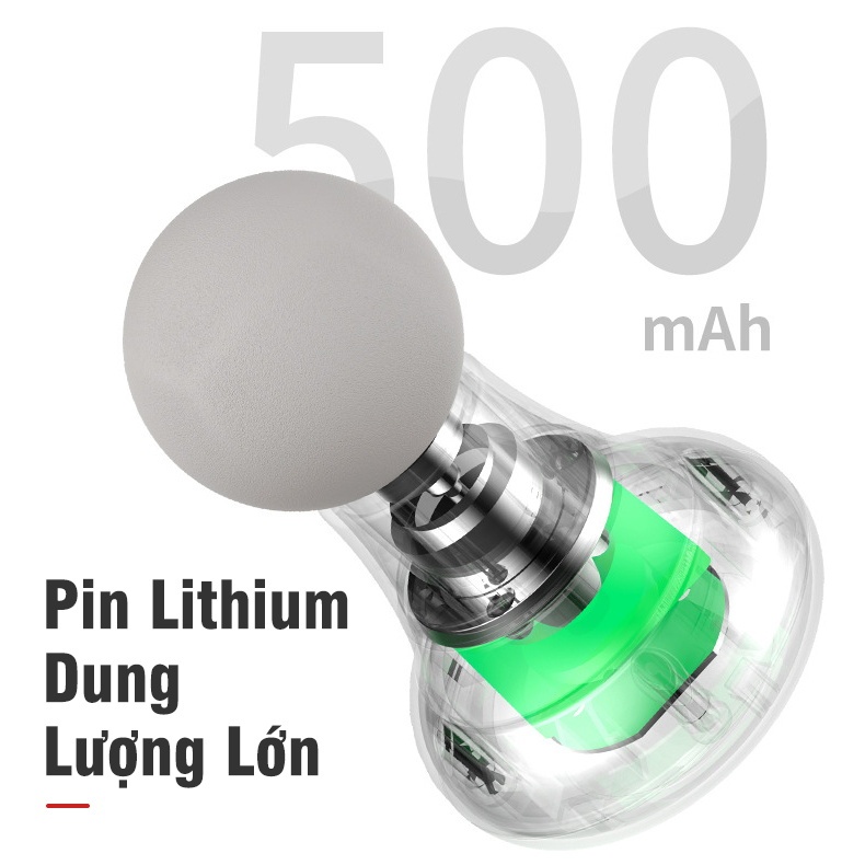 Máy Massage Cầm Tay Mini Súng Massage 6 Chế Độ Giảm Đau Mỏi Cơ Bắp Mát Xa Lưng Vai Cổ Gáy Mat Xa Toàn Thân