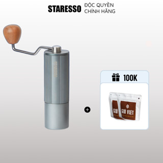 (Bản mới 2023) Cối xay cà phê cầm tay tiện lợi, tùy chỉnh 24 mức độ xay Staresso giữ nguyên hương vị cà phê chính hãng