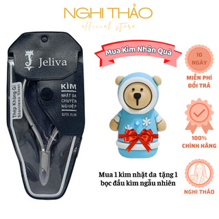 Kìm nhặt da bán nguyệt super JELIVA thép cao cấp không gỉ siêu bền NGHI THẢO