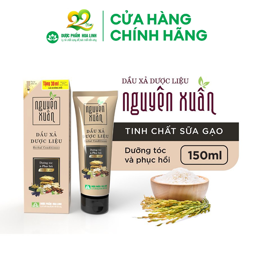 Bộ Dầu gội 350ml và Dầu xả 150ml Nguyên Xuân nâu _ Dành cho tóc thường