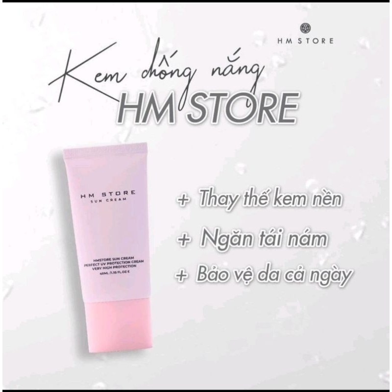 Kem Chống Nắng Dưỡng Trắng Kèm Dầu HM Store