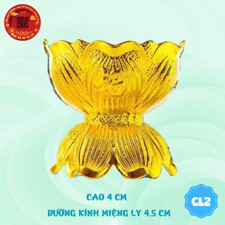 Chung ly tháp tỏi chân sen, nguyên liệu làm tháp tỏi thần tài, bông tỏi ông địa, bàn thờ, trang trí tết - TỎI CÁT TƯỜNG