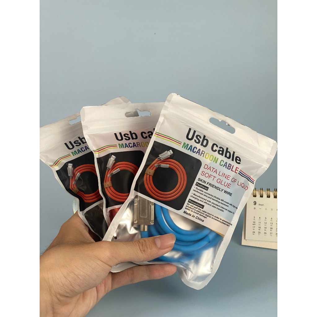 Dây Cáp Sạc Nhanh 3 Trong 1 120W 6A Micro Usb/ Type C / Lai ning Bằng Hợp Kim Kẽm và Silicone