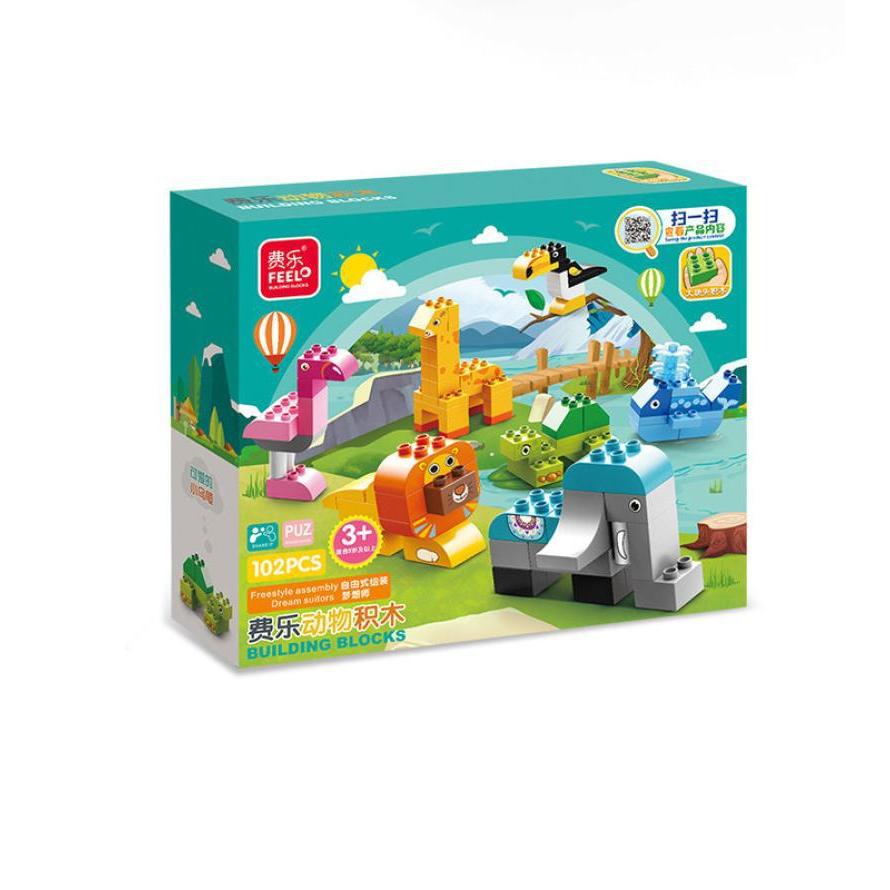 Lego Feelo Cao Cấp 102 Chi Tiết Siêu To Thế Giới Động Vật