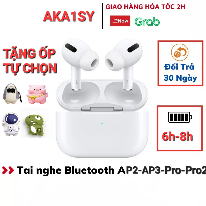 Tai Nghe Bluetooth Không Dây,AP2+AP3+PRO1+PRO2,Full Chức Năng Định Vị Đổi Tên,Dùng Cho Moi Dòng Điện Thoại,BH 12 Tháng