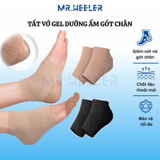 Cặp tất vớ có lớp gel dưỡng ẩm MR.HEELER chống bị nứt nẻ da gót chân nâng cấp mỏng nhẹ vải cotton M55