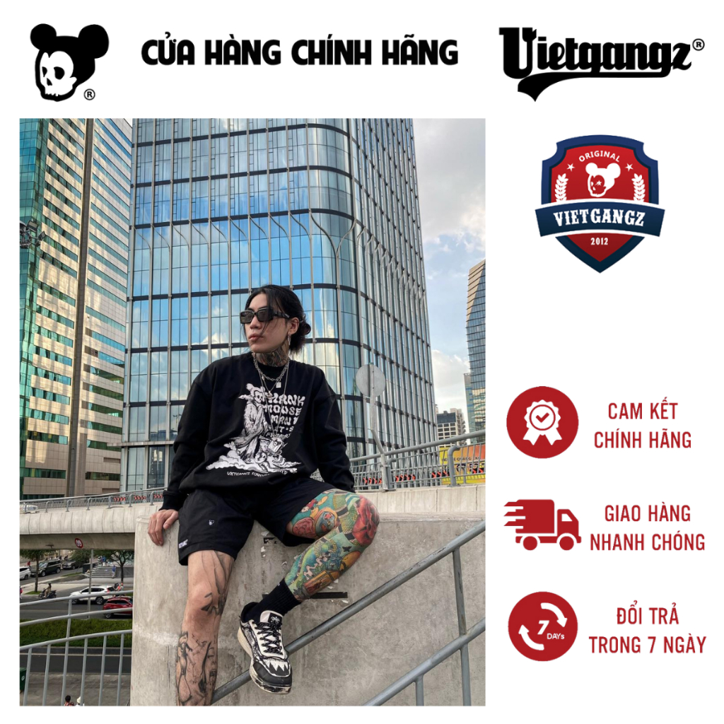 Áo Sweater Nỉ Chân Cua Dày Dặn Phong Cách Đường Phố Chính Hãng VIETGANGZ "TMMIF"
