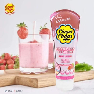 DƯỠNG THỂ TRẮNG DA, CHỐNG NẮNG CHUPA CHUPS STRAWBERRY BB CREAM BODY LOTION 200ML VERA- 16856