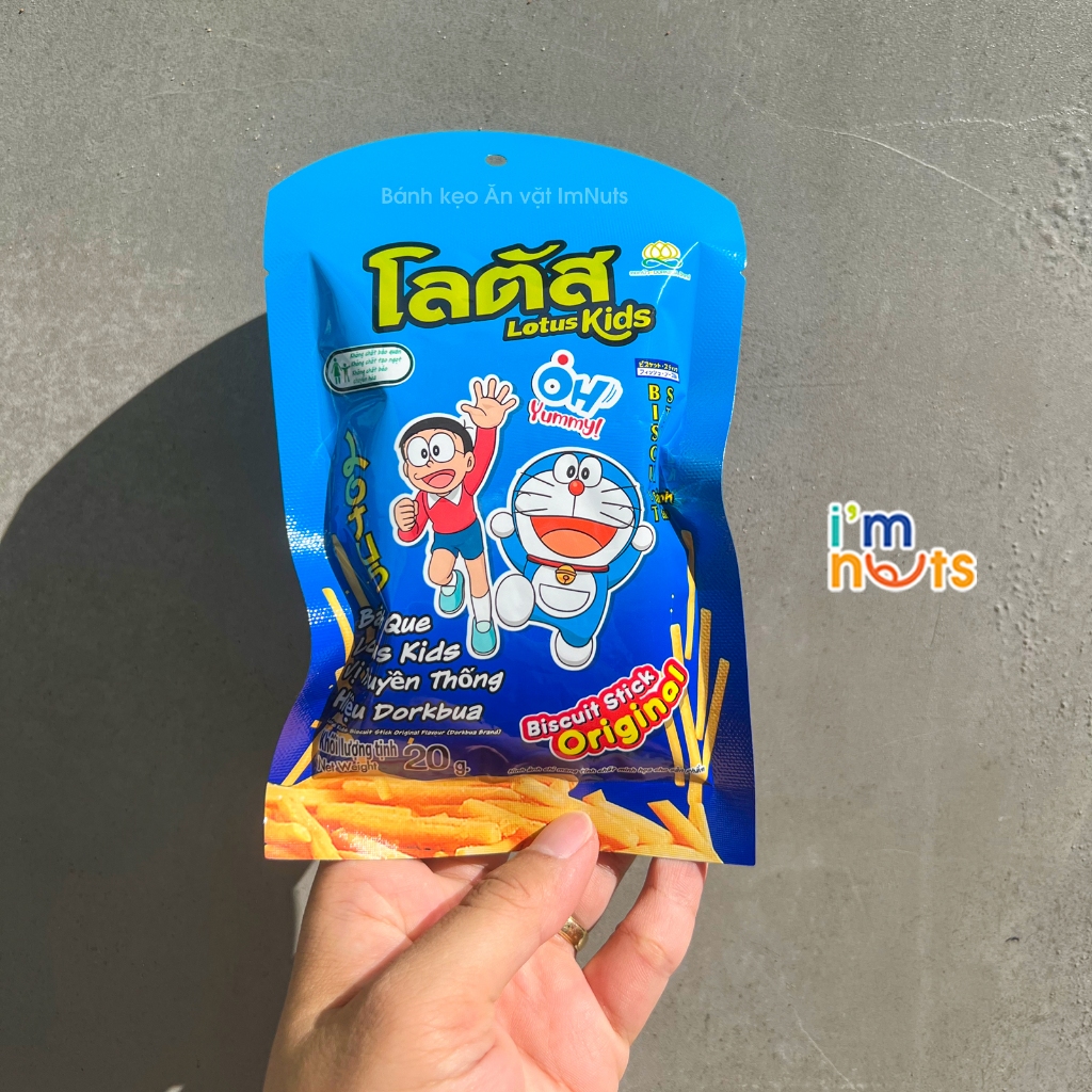 Snack bim bim bánh tăm que cọng Thái Lan Dorkbua đủ vị gói nhỏ và gói lớn