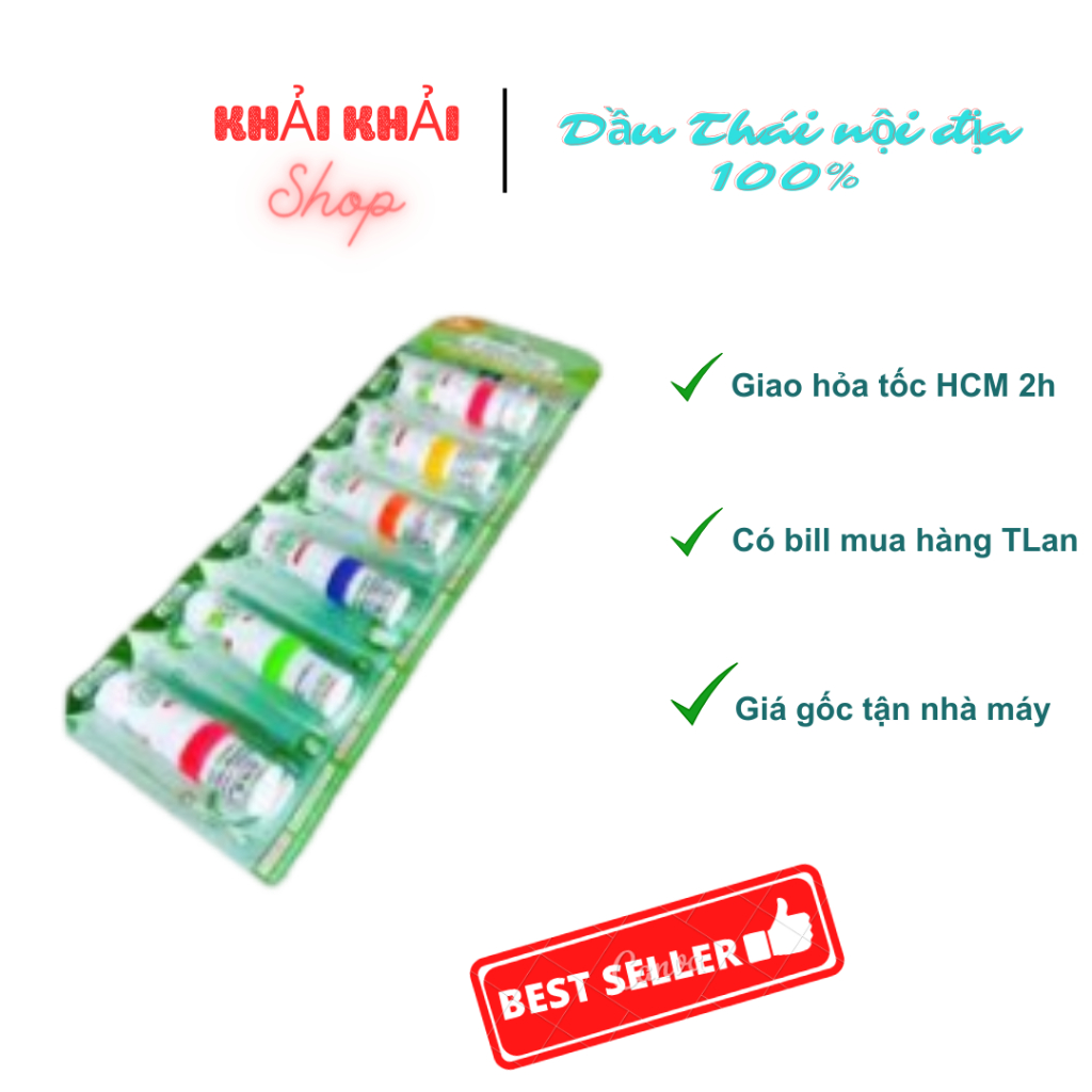 Dầu hít thông mũi 2 đầu Thái Lan Green herb