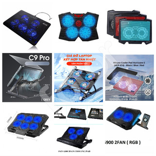 [FREESHIP] ĐẾ TẢN NHIỆT LAPTOP NCP-074, NCP-235, X5-V5 (5 FAN), S200, S300, S900, S400, X6B (6 FAN), C9 PRO, NHÔM