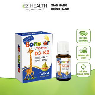 Vitamin D3 nhỏ giọt Bone-er bổ sung vitamin D3 và K2 cho bé từ 0 tháng