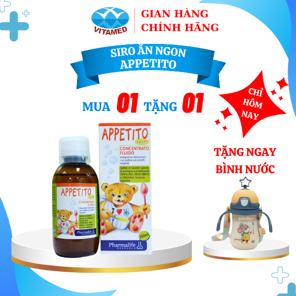 [ Tặng 1 Quà Bất Kì ] Fitobimbi Appetito - Hỗ Trợ Tăng Cường Tiêu Hóa Cho Bé Chai 200ml