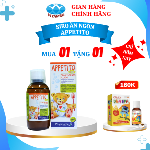 [ Tặng 1 Quà Bất Kì ] Fitobimbi Appetito - Hỗ Trợ Tăng Cường Tiêu Hóa Cho Bé Chai 200ml